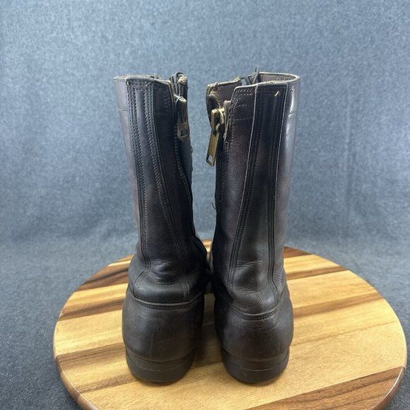 Vintage 1950s Chippewa Leather Side Zip Boots Brown Men\'s Sz 10.5 Black Label main image 8